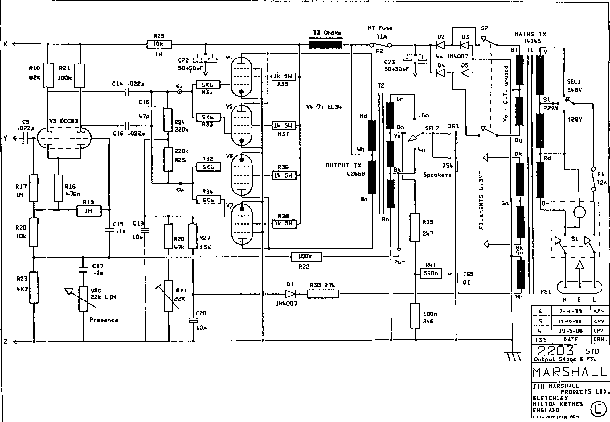 marshall jcm 800 schematic